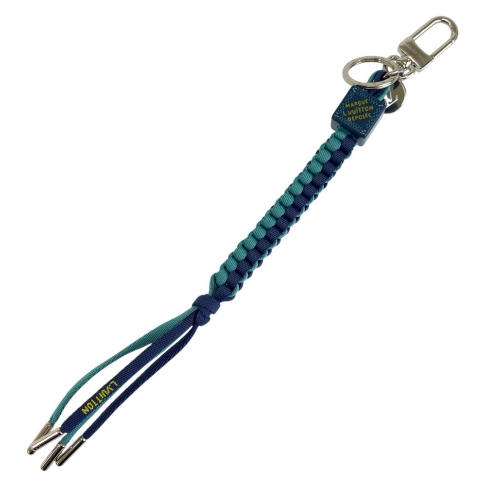 LOUIS VUITTON Damier Play Blue Silver Hardware M01933 Keychain Accessory Bag ...